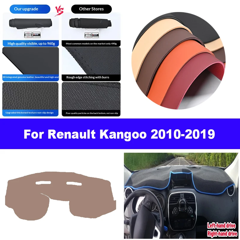 

Высокое качество для Renault kangoo 2010-2019 2015 2016 2017 2018, коврик для приборной панели автомобиля, козырек от солнца, избегайте света, ковры с защитой от УФ-лучей