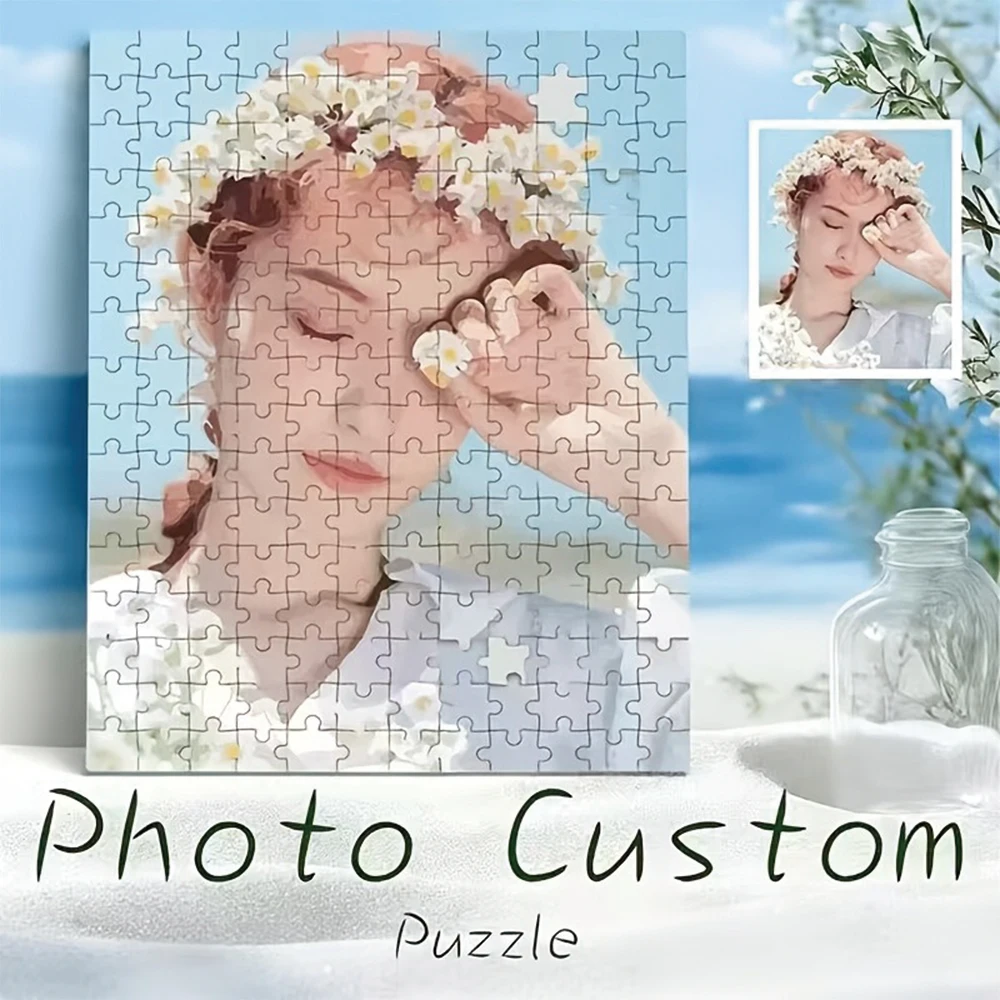 35/300/500/1019pcs Personalized Custom Photo Puzzle Selfie Photo Funny Adult Leisure Toys Gift