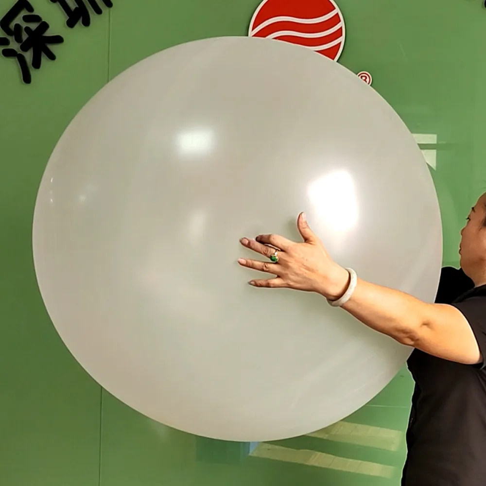 Outdoor Aerial Flying Meteorological Balloon 48 inches 50 grams white circular oversized white large event opening ceremony