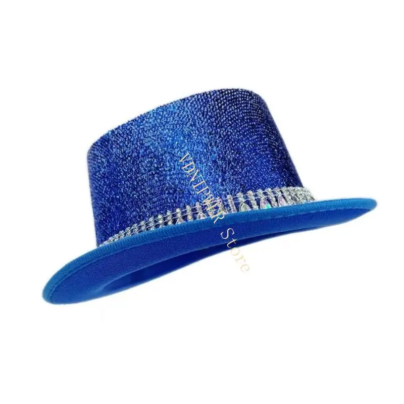 قبعة الحفلة قبعة السحرة قبعة الرقص المتلألئة لمهرجان الموسيقى D08E