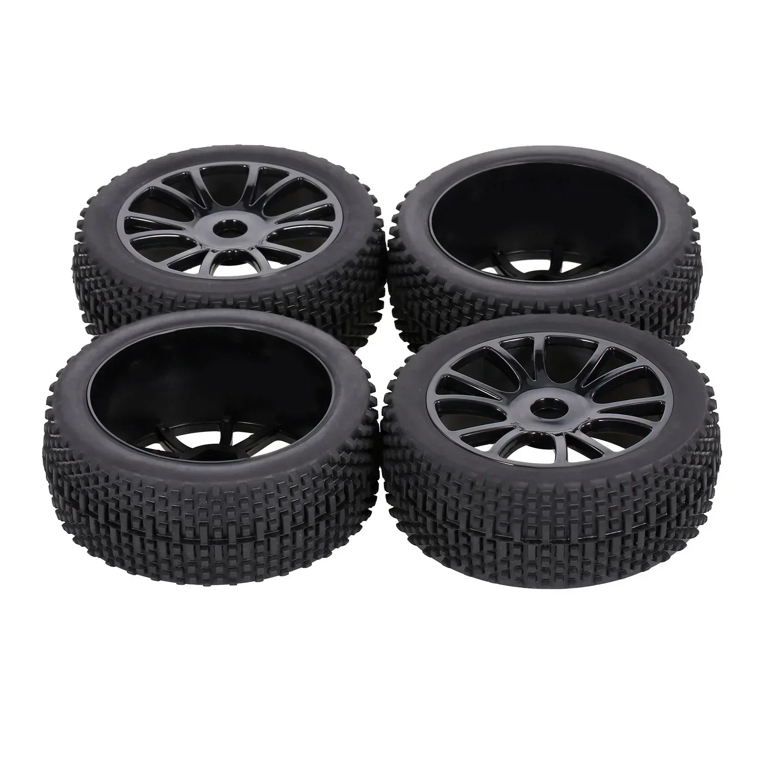 

RC 1/8 Off-Road Car Buggy Rubber Truck Tires 112MM Rubber Tyre Plastic Wheel Rim Hex Adapter 17MM for 811 8sc 94885 84-801