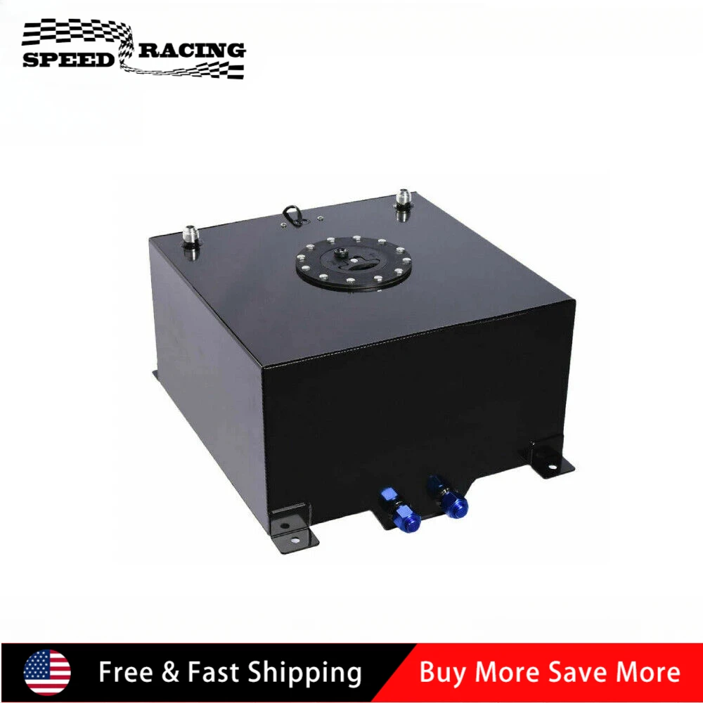

10 Gallon 40L Aluminum Racing Drift Strip Fuel Cell Gas Tank +Level Sender Universal For Hot Rod Street Racing Track Cars