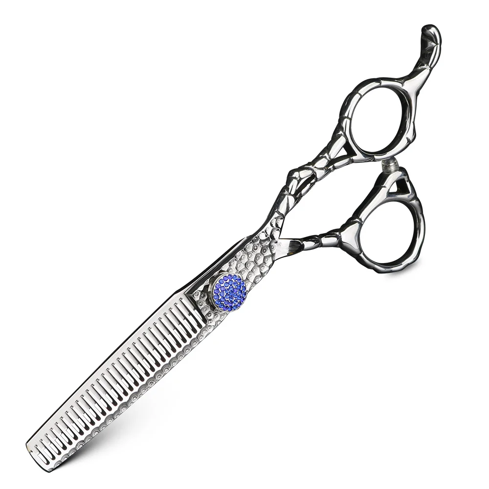 Forged hair scissors 6 inch Japanese 440C steel cutting and thinning scissors Barber scissors