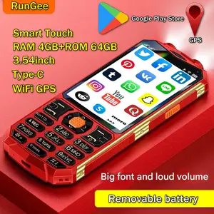 Bilashmart Rungee MAX pro android touchscreen button phone wifi GPS 4GB+64GB Removable battery 2500mAh 8MP Camera