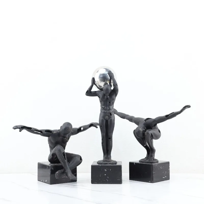 Figure Sculptures, Gymnastics, Marble Bases, Desktop Home Decor, Sculptures, Aesthetic Decorations
