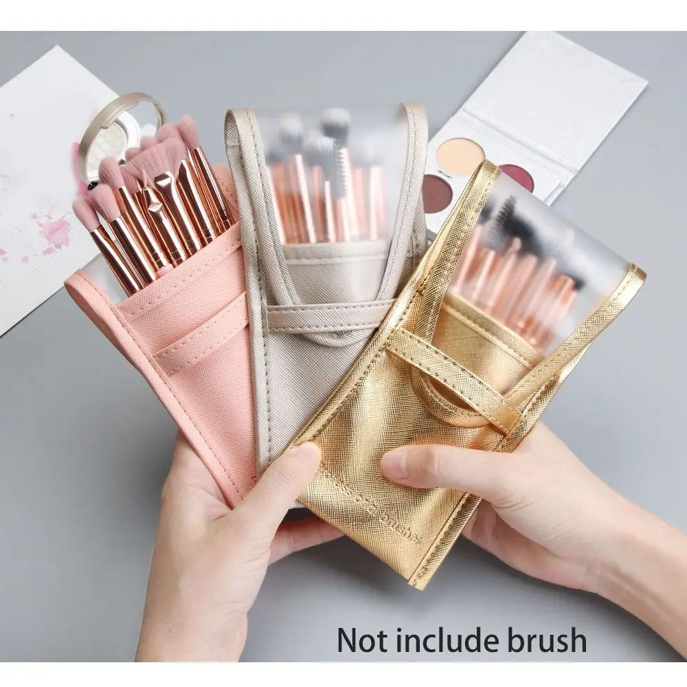 

Fashion Waterproof Stand-Up Brushes Holder Makeup Tools Cosmetic Bag Makeup Brushes Case Toiletry Organizer Storage Bags