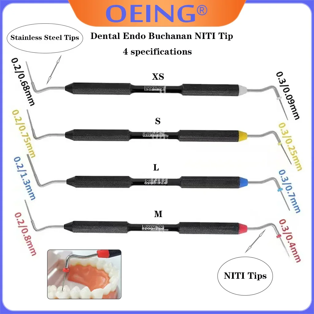 

OEING 1 шт. стоматологический эндо-бухтан NITI наконечник # 0 # 1 # 2-х эндодонтических ручных зажимов, инструмент для заполнения стоматолога, стоматологические инструменты