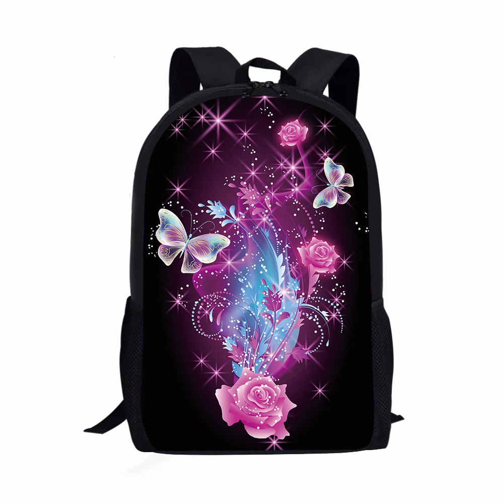 

Funny Rose Print Children School Bags for Girls Back Pack Kids Backpack Student Book Bags Children Bagpack Schoolbags Bookbag