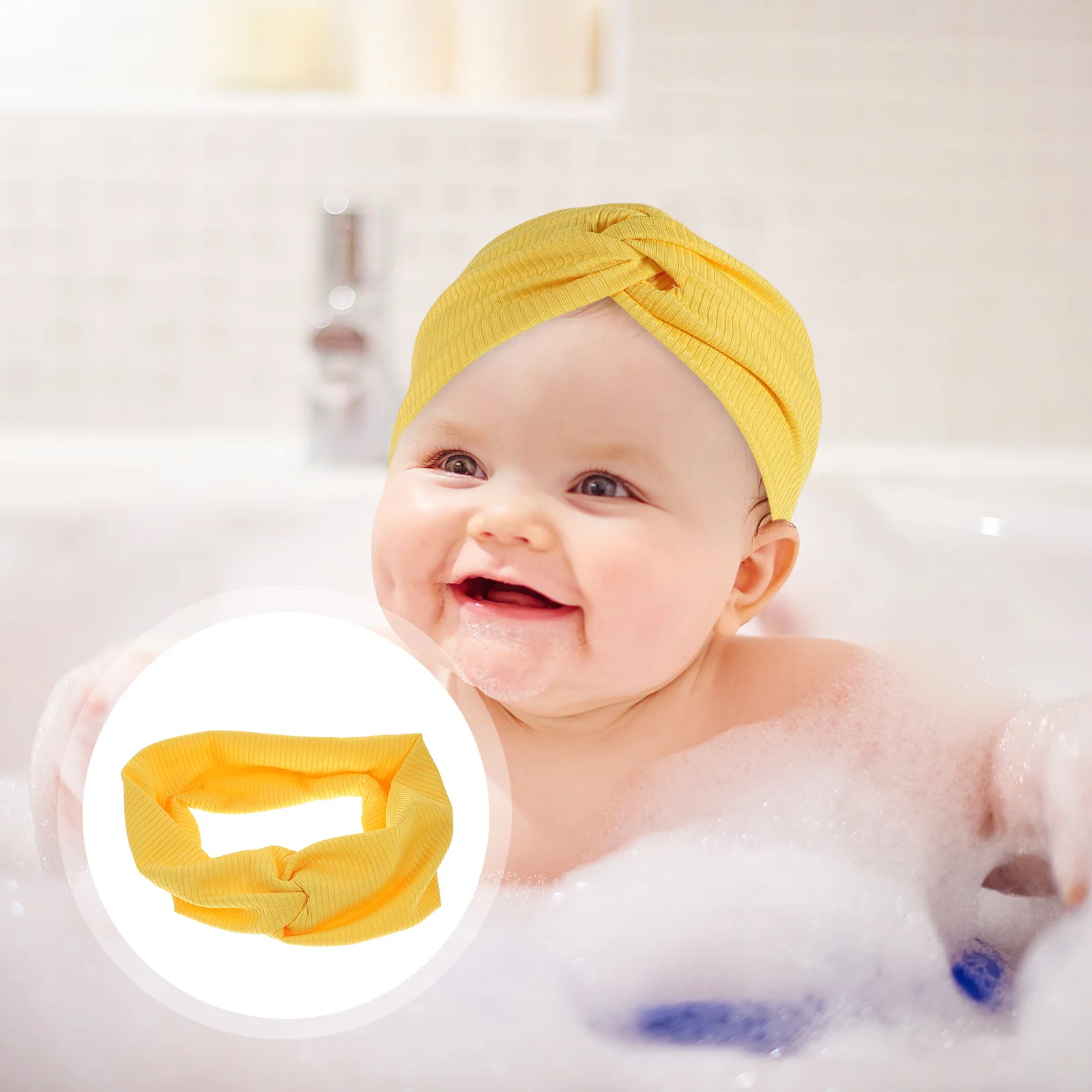 

Rabbit Headband Yellow Knot For Mom Matching Hair Bow Set Elastic Headbands Headbands Casual Style