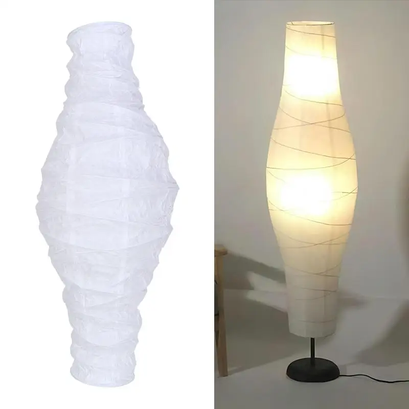 Paper Floor Simple Lampshade Dorm Cover Nordic Style Simple Lampshade Iron Floor Light Accessory Dustproof Bedroom