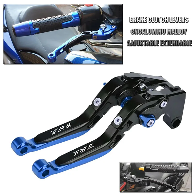 TRK502 Motorcycle CNC Adjustable Extendable Handle Bar Folding Brake Clutch Levers For Benelli Jinpeng 502 TRK 502X 2018-2021