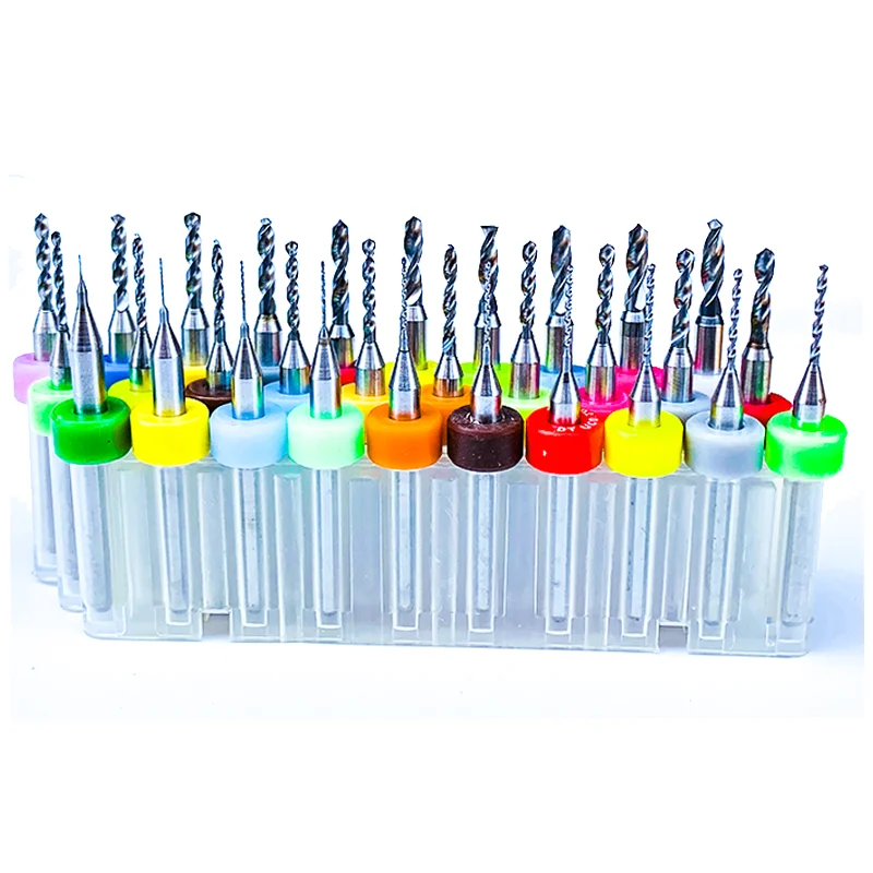 2,95/3,95/4,95/5,95 40 Stück große Leiterplattenbohrer aus Stahlkarbid für CNC-Bohrer