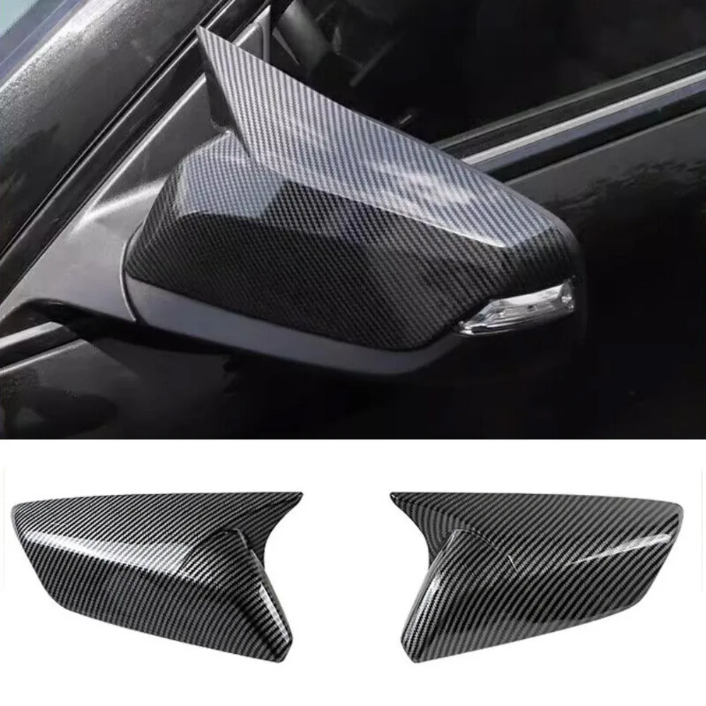 

For Chevrolet Malibu 2016-2022 Carbon Fiber Horn Mirror Cover Decoration -