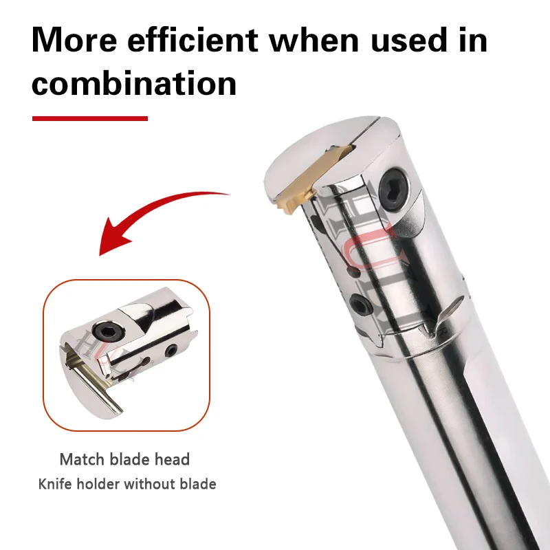 D40UR-M Large Cutting Depth Anti-seismic Inner Groove Tool Rod Inner Cold Tool MGIVR Head Changing Boring Cmbined Groove Tool