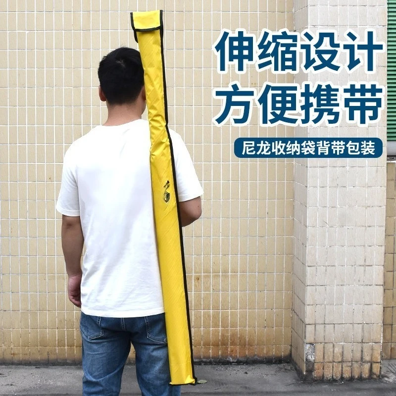 5M Telescopic Leveling Staff, Reverse Reading Scale Rod, Water Level Ruler for Level & Rotary Laser