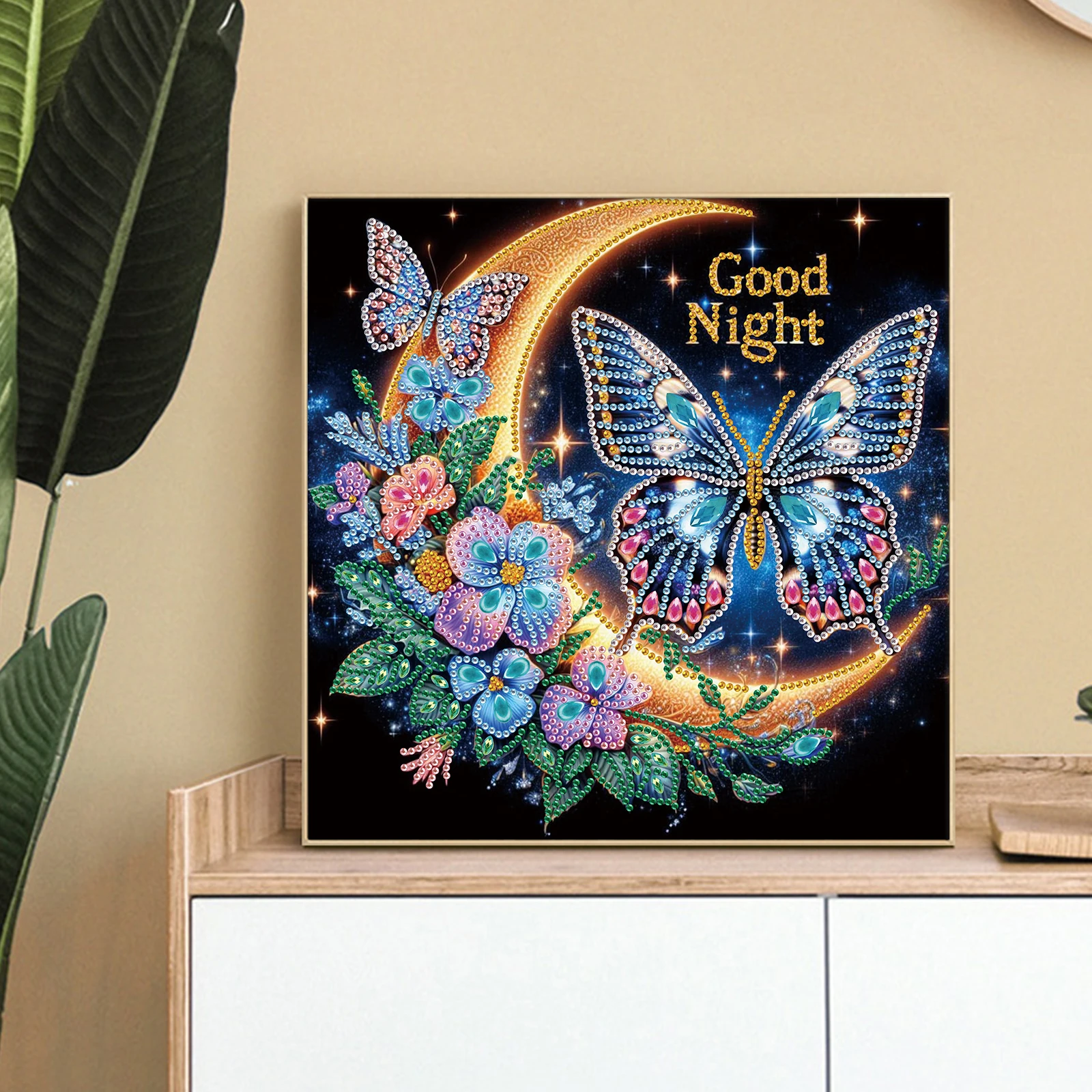 Butterfly Special Shape Diamond Art Painting Kit forAdult Beginner,Crystal Diamond SpecialShape Kit forHome Wall Decoration Gift view 5