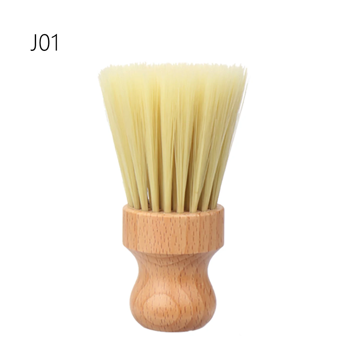 Holz-Nackenstaubbürste mit Weichen Borsten, Geeignet für Haarschnitt und Gesichtsreinigung für Haaraccessoires – Detail 5