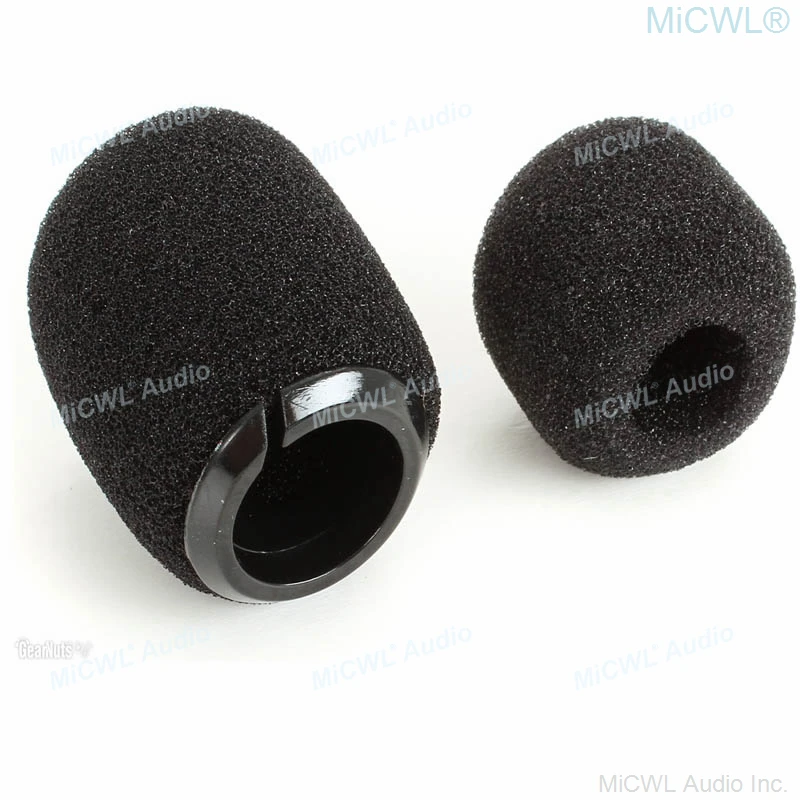 3Pcs/Lot Plastic Snap Foam Cover Windscreen Sponge For Shure Beta98H/C MX412 418 Instrument Gooseneck Microphone