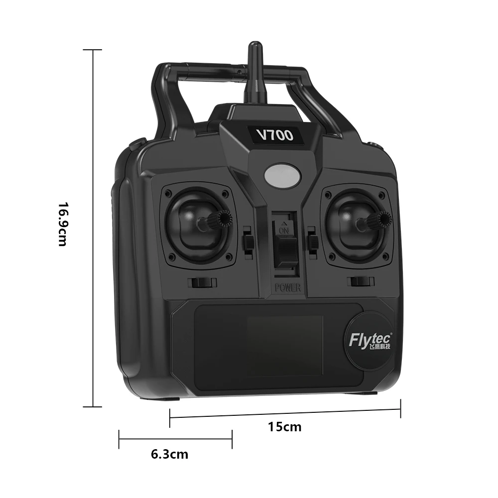 Flytec oficjalny oryginalny V700-12 pilot części zamienne kontroler z wyświetlaczem LCD do łodzi RC Bait V700