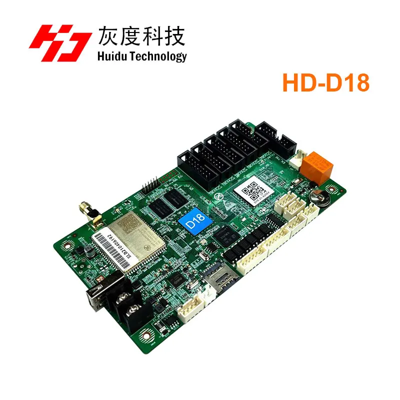 Huidu D16 D18 WIFI Asynchronous Full Color Banner Screen Control Card HD-D16 HD-D18  for Door Lintel Screen