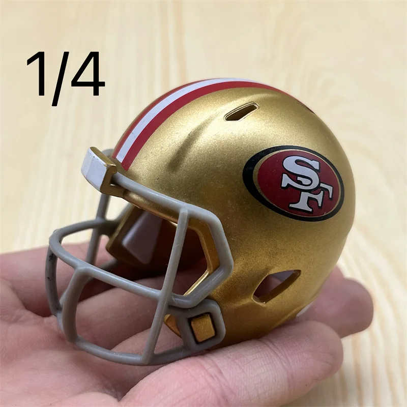 Kreatives Rugby-Helm-Modell, American Football Souvenir-Sportfigur, Mini-Helm-Figuren für die Sammlung von Spielzeug-Schreibtisch-Festival-Dekor