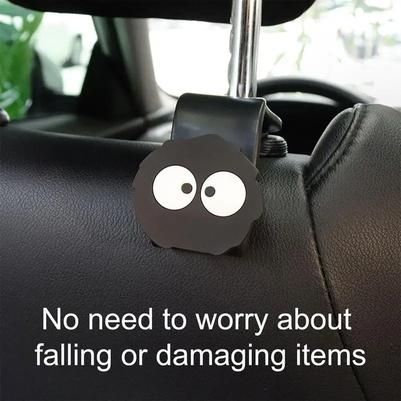 Car Seat Hooks Cute Briquettes Auto Bag Hooks Stable Vehicle Hooks Auto Backseat Hangers Car Storage Hooks