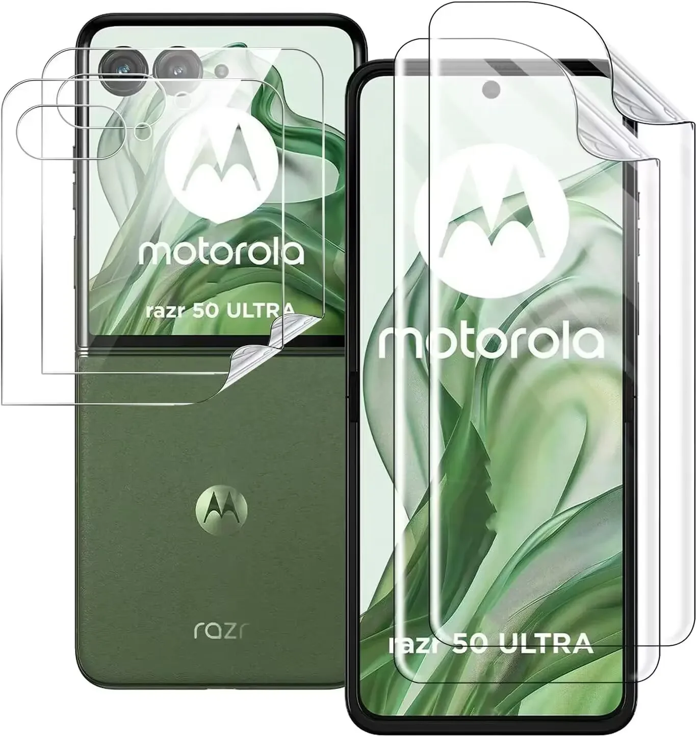 

4PCS Matte Hydrogel Film for Motorola RAZR 50 Ultra Screen Protector for MOTO RAZR Plus 2024 Protective Film