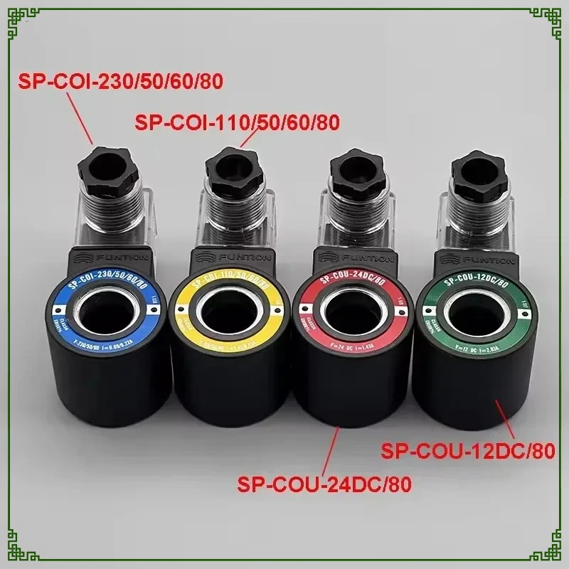 

Solenoid Valve Coil Sp-Cou-24dc /80 12dc FUNTION Inner Diameter 18mm Height 39mm