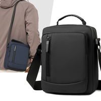 Men Shoulder Bag Leisure Business Commuting Shopping Travel Sling Bags Large Capacity Portable Handbag Multi Layer Crossbody Bag