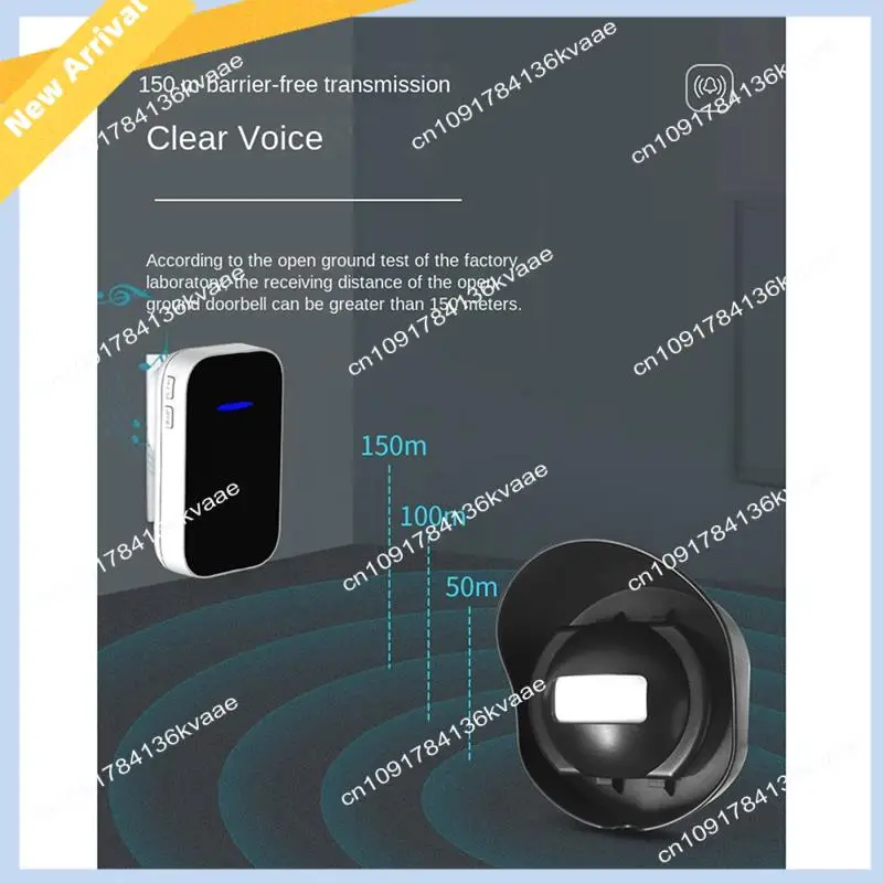 M01K Waterproof Wireless Sensor Doorbell Courtyard 200 Meter Distance Alarm Store Ding Welcome Device US-Plug Easy To Use
