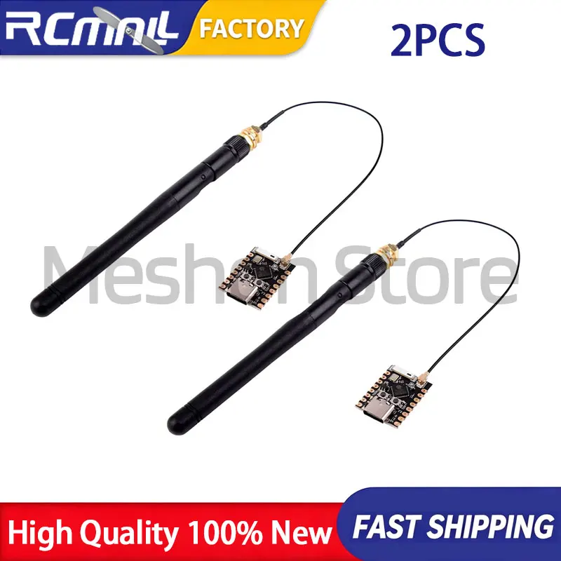 2Pcs ESP32-C3 Super Mini Development Board 2.4GHz Antenna WiFi Wireless BT 5.0 Microcontroller Module Compatible with Arduino