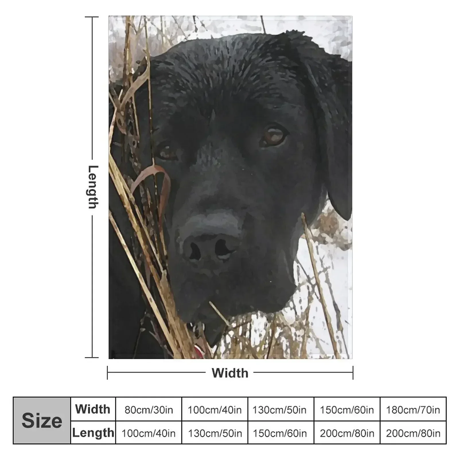 Late Season Hunt - Black Labrador Throw Blanket Cute Plaid Tourist bed plaid Quilt Decorative Sofas Blankets