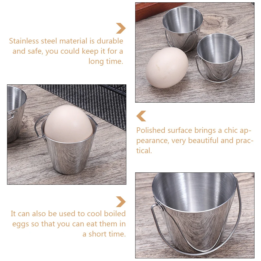 

1Set Stainless Steel Egg Rack Safe Boiled Egg Holder Polished Surface Smooth No Cut Fingers Home Supplies