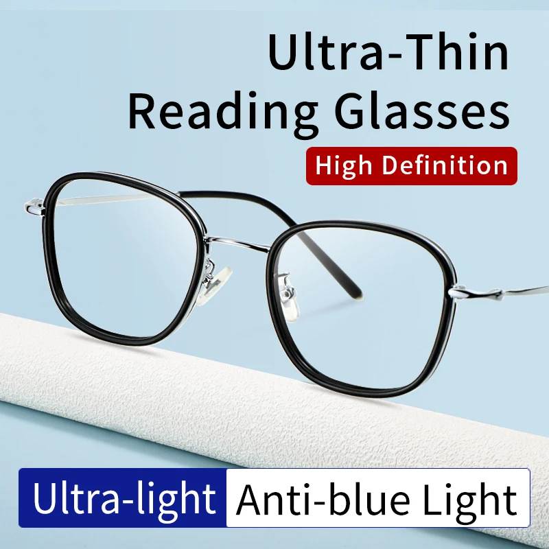 

Ultra-Thin Resin Lens Reading Glasses Blue Light Blocking Presbyopia Eyeglasses Men Women Computer Reader