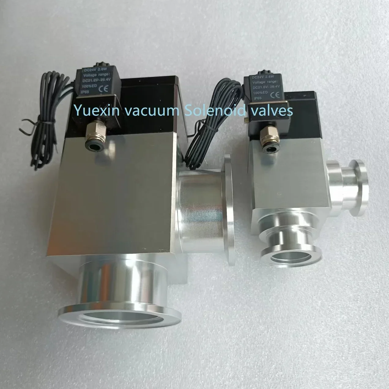 Stainless steel Vacuum KF CF ISO Shaft / bellows seal solenoid valve gate slide shutter valves