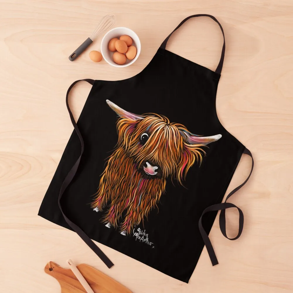 HiGHLaND CoW PRiNT SCoTTiSH ' PoRRiDGe BY SHiRLeY MacARTHuR Apron apron for kitchen women Kitchen items