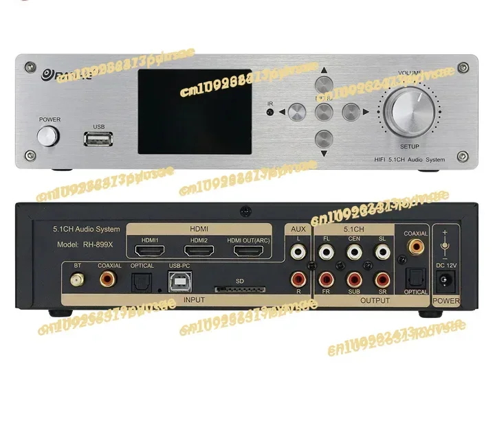 NEW RH-899X Silvery/Black DSD Audio Player Lossless DTS/AC3 Decoding Audio Player HDMI Optical Fiber and Coaxial 5.1 Channel