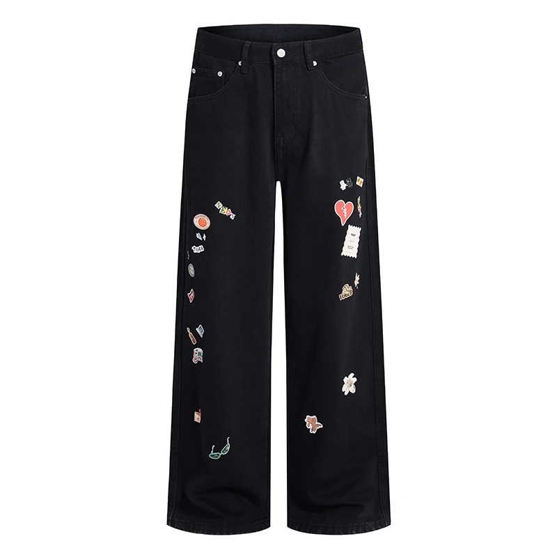 

Xintang Town Guangzhou Men's Autumn Winter Straight Leg Casual Jeans Elastic Comfortable Long Trousers Versatile for Daily Wear