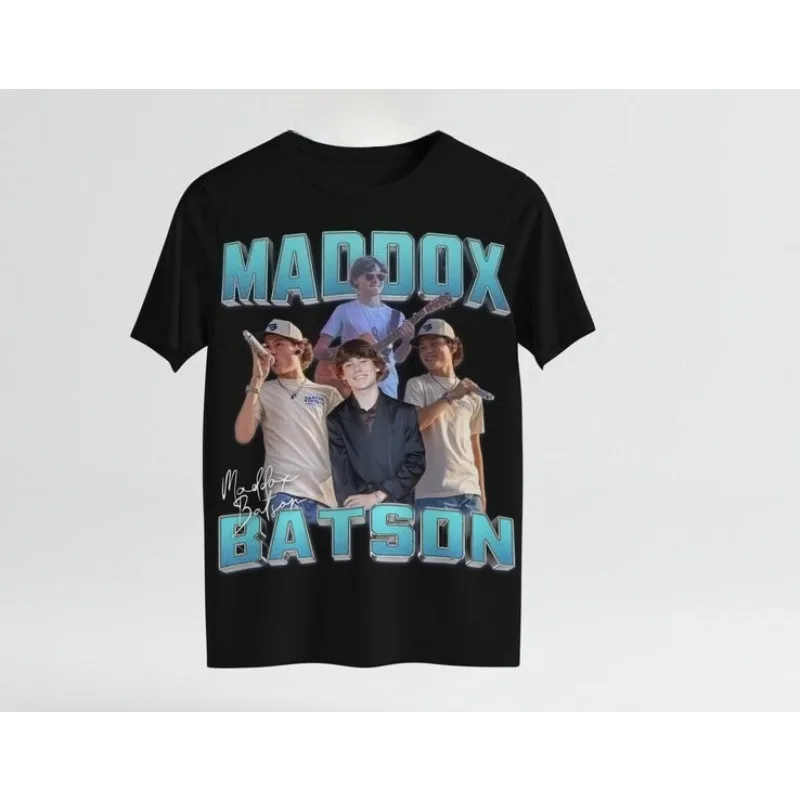 Maddox Batson Merch 2026 Unisex T-shirt Men Short Sleeve Tops fashion Tee Clothes Causal Y2K Tops
