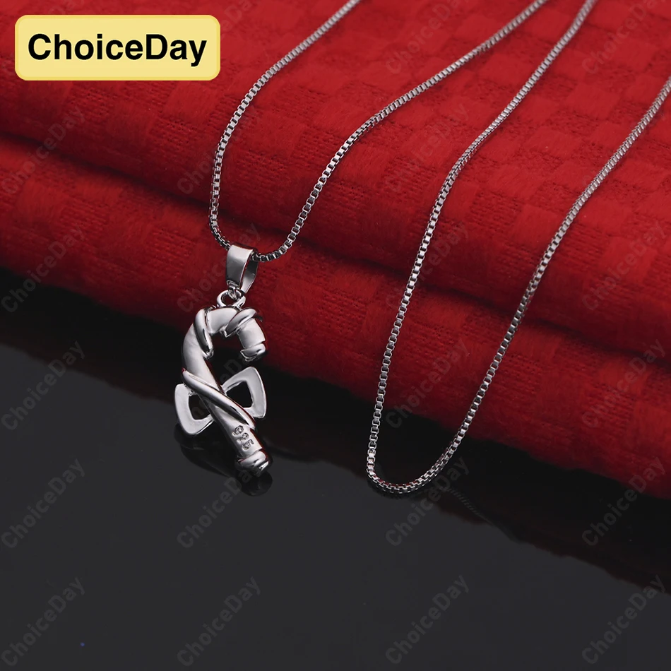 

ChoiceDay Fashion 925 Sterling Silver Exquisite Umbrella Pendant Necklace Stylish Women's Christmas Accessories Gift