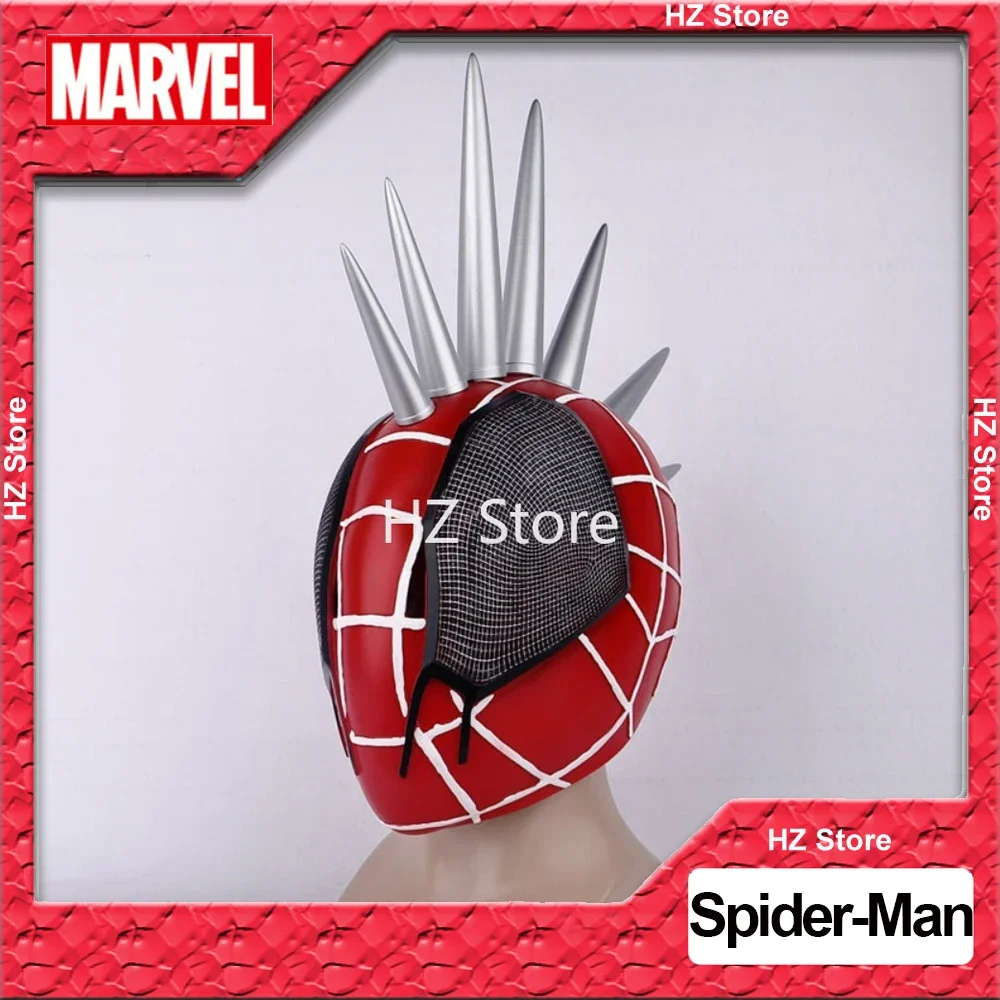 Marvel Spider-Man: attraverso il ragno-Verse Spider-Punk Mask Halloween cosplay Party Cos puntelli per regalo