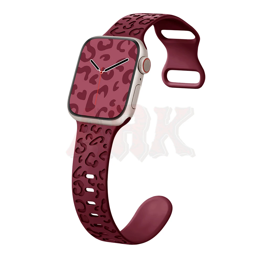 Silicone Strap for Apple Watch Band 49mm 44mm 45mm 42mm Belt Bracelet IWatch Series 6 5 4 SE 7 8 Ultra 49mm High Quality Band