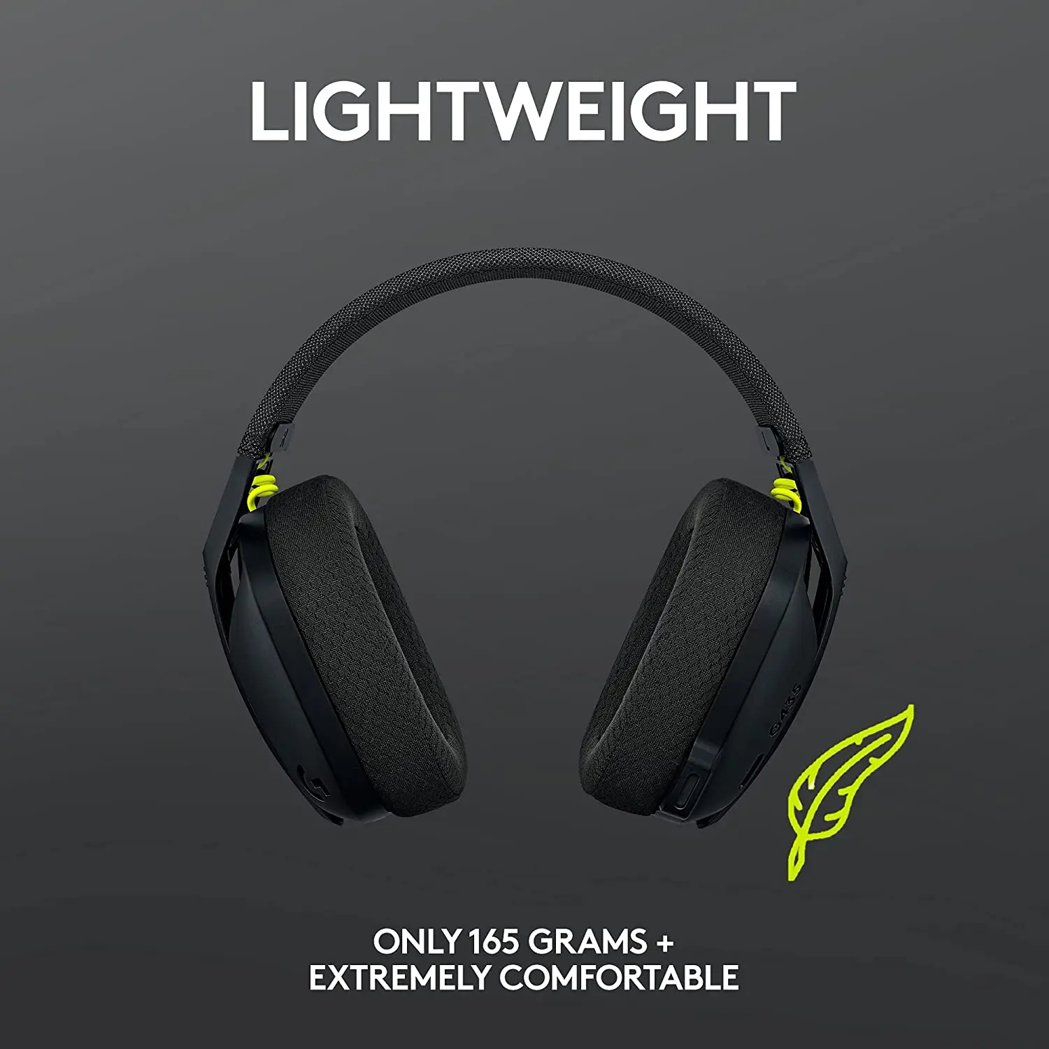 Logitech G435 LIGHTSPEED WIRELESS GAMING HEADSET 7.1 Surround Sound Gamer Bluetooth Headphone Compatible For Games And Music