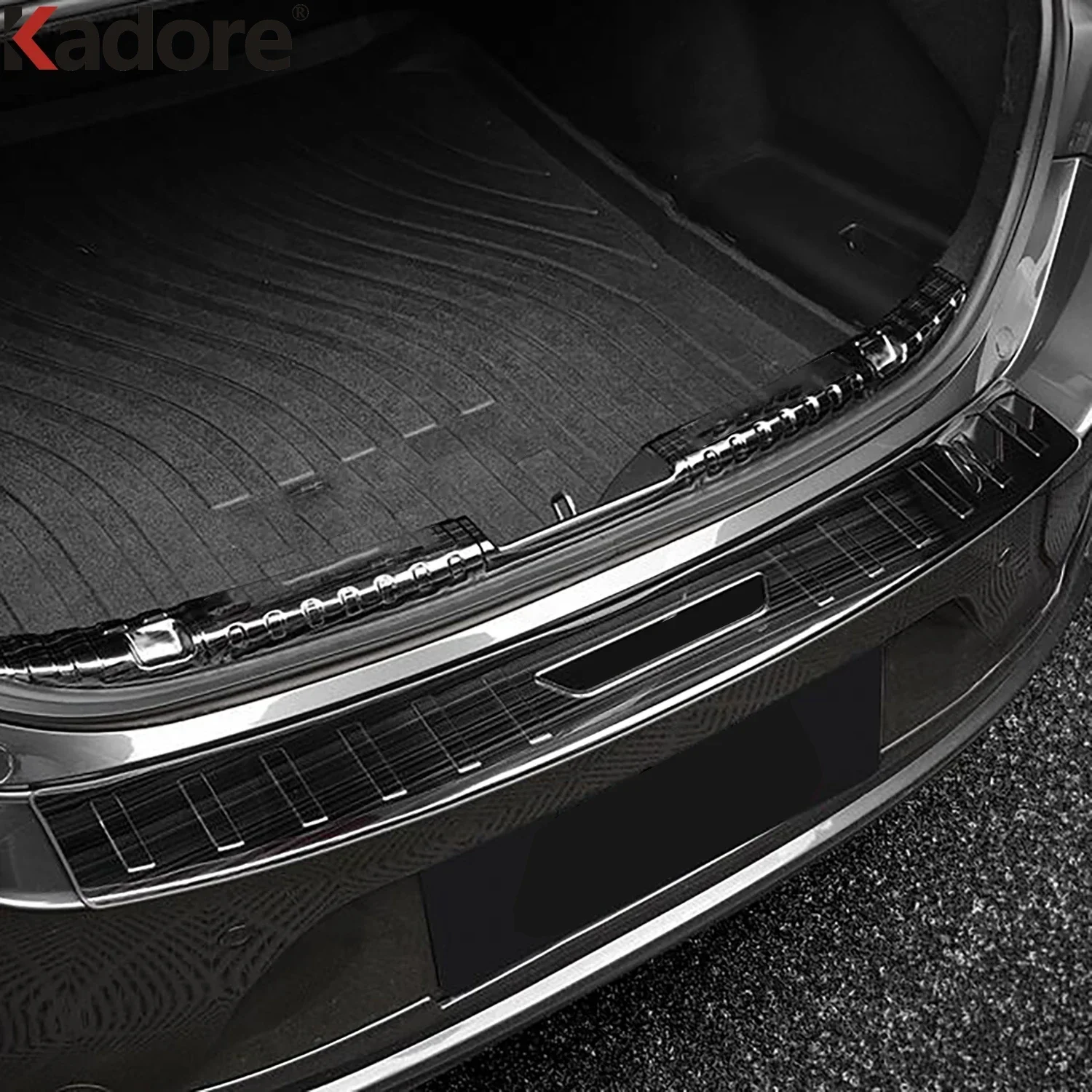 لمازدا 3 Axela BP 2019-2022 2023 2024 2025 الصلب الخلفي الجذع الوفير غطاء الكسوة الباب الخلفي عتبة الباب لوحة الحرس اكسسوارات السيارات #2