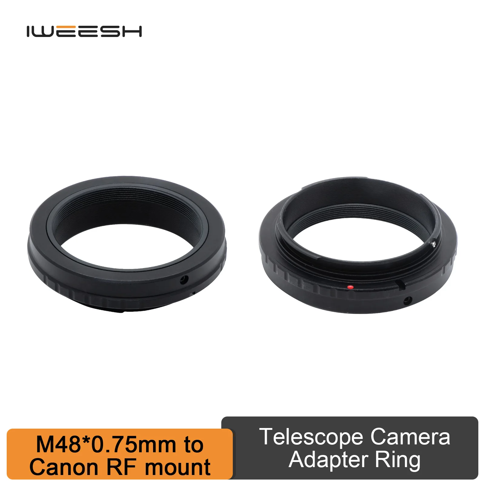 M48 X 0.75mm Mount Adapter Ring Telescope Eyepiece Lens For Canon EOS R Camera Telescope DSLR Adapter