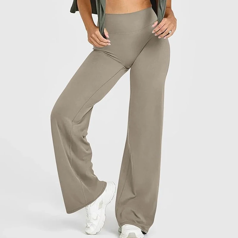 High Quality Wide Leg Leggings Women Spring New High Stretch Quick Drying Sports Trousers Woman Butt Lifting Pilates Yoga Pants