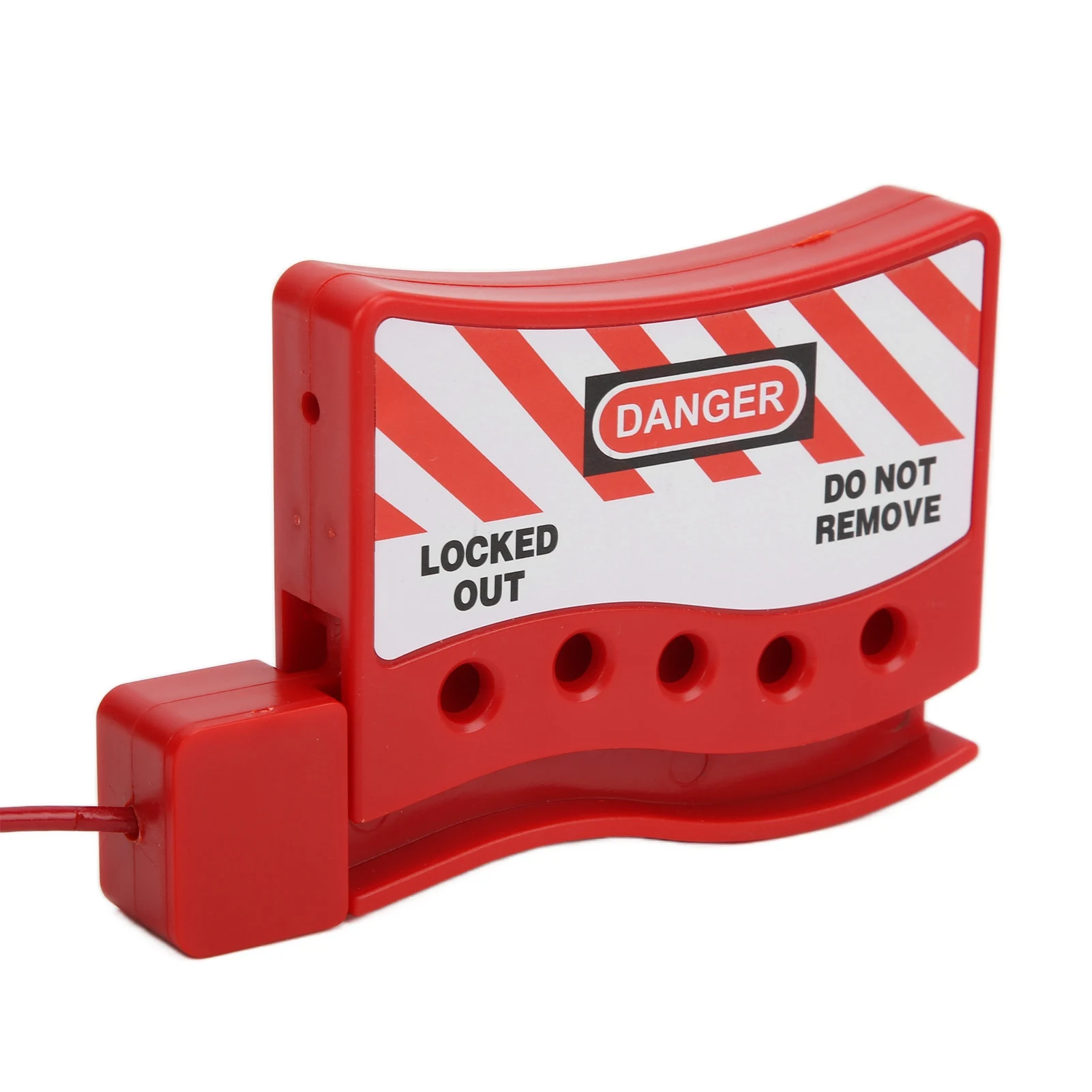 Portable High Toughness Wear Resistant Adjustable Cable Lockout Grip Industrial Lockout Tagout Safety Cable Lock view 2