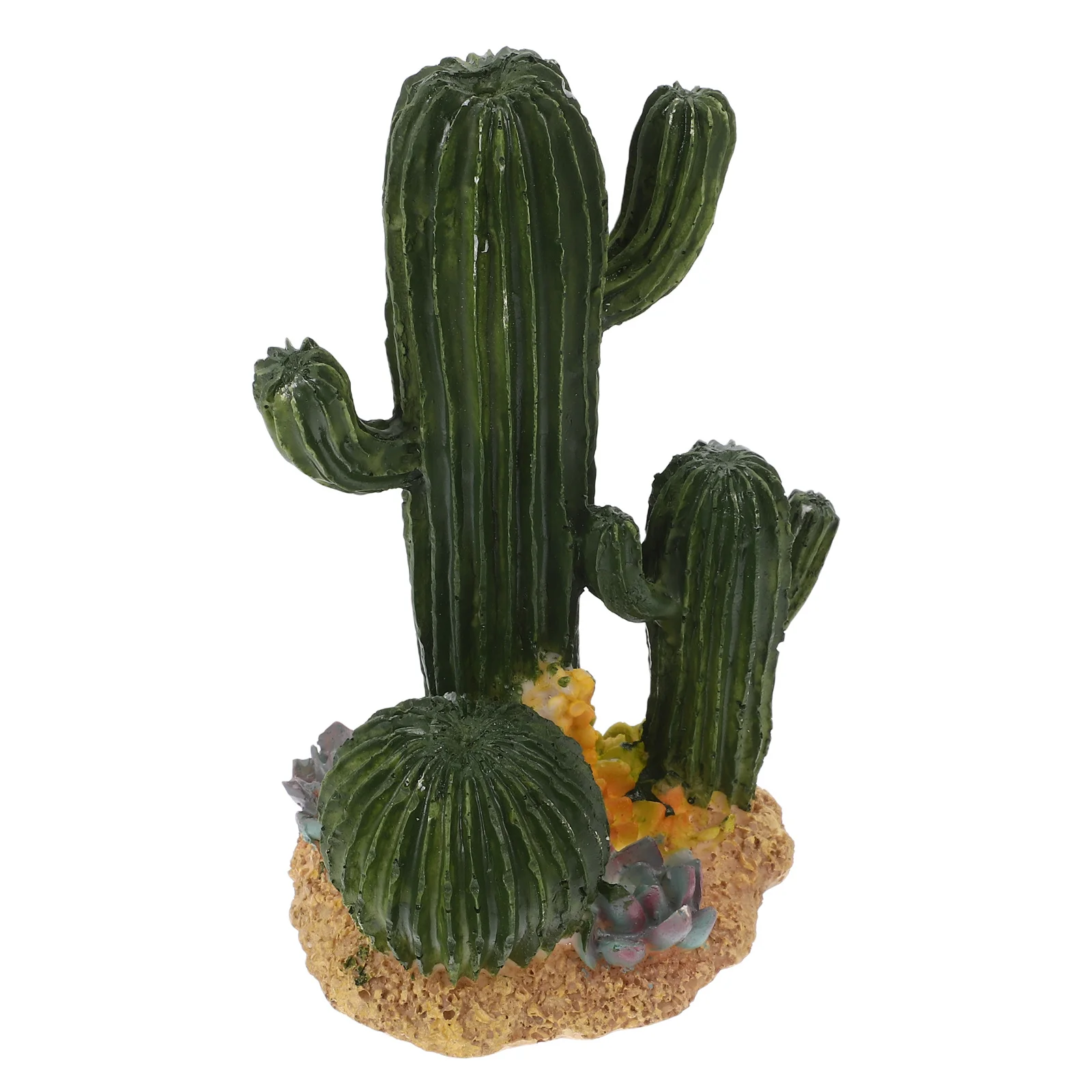 

Realistic Desert Reptile Terrarium Decor Cactus Tortoise Landscape Resin Fake Plants For Aquarium Lizard Tank Accessories Pet
