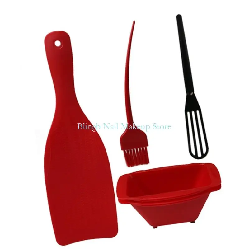 مجموعة أدوات تلوين الشعر 28TA قابلة لإعادة الاستخدام وقابلة للغسل، هيكل بلاستيكي غير قابل للصدأ مع حقيبة سفر لمصففي الشعر أثناء #2