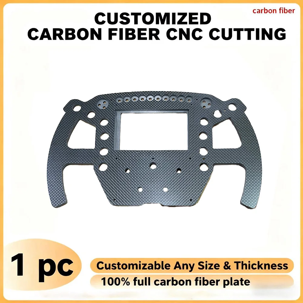

Customized Carbon Fiber CNC Cutting Plate Service DIY Carbon Fiber Sheet Plate CNC Machining Precision carving